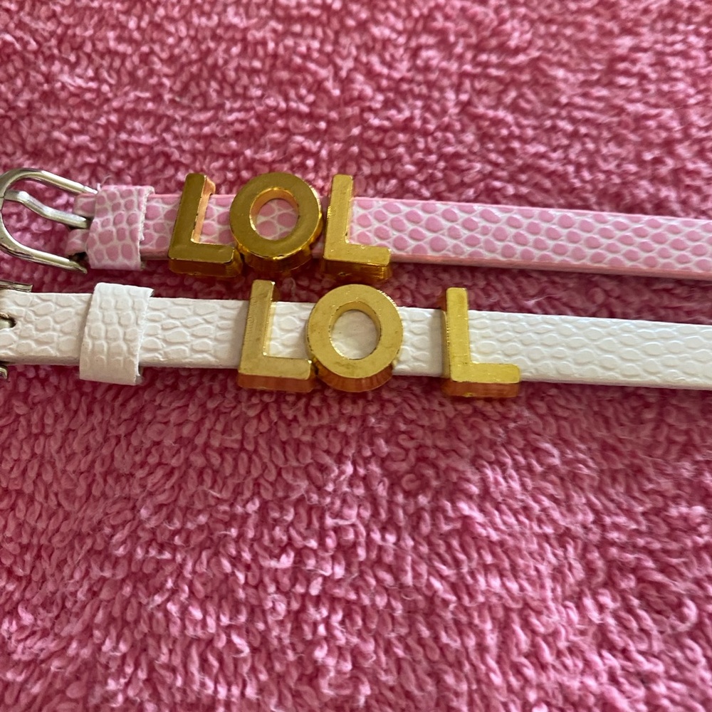 1-Bracelet Leather with LOL interchangeable charms